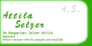 attila selzer business card